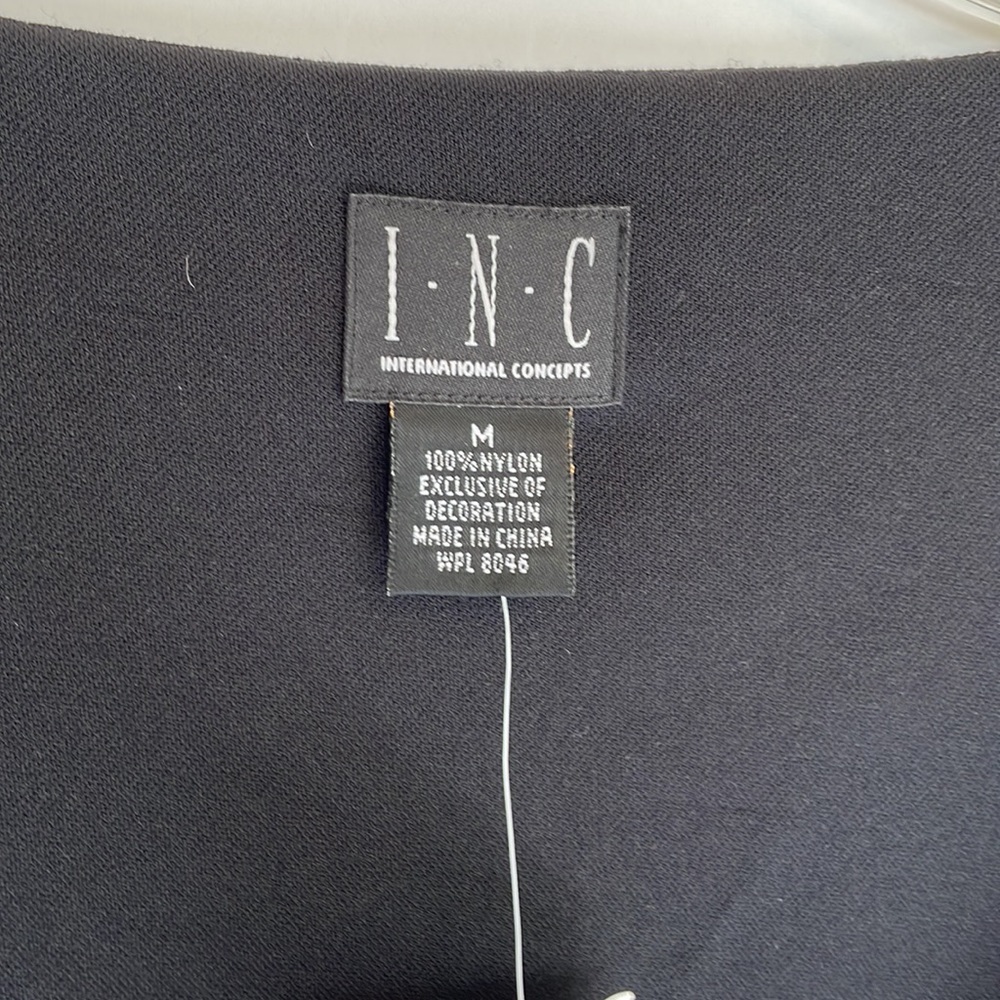 I.N.C. Women's Blouse Sequines Black NWT Size Medium ( would fit a small). - Picture 2 of 8